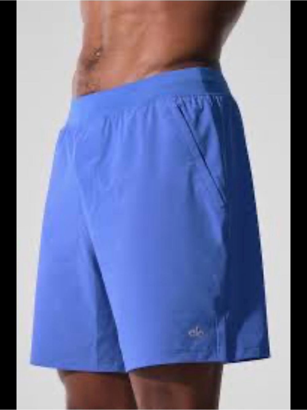 Men's Alo Yoga Repetition 7” Blue Performance Shorts